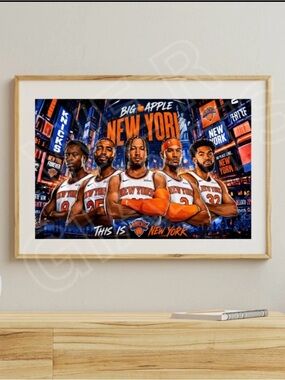 New York Knicks Poster Print 17x11 Unframed Wall Art NBA Basketball Decor
